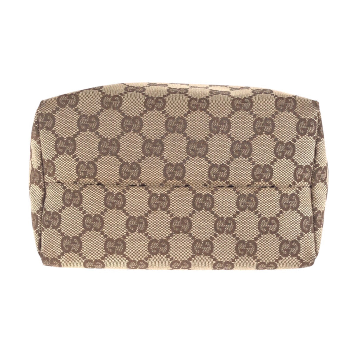 14969
GUCCI グッチ ベージュ ブラウン シルバー金具 GGキャンバス / レザー 124542 ハンドバッグ  レディース