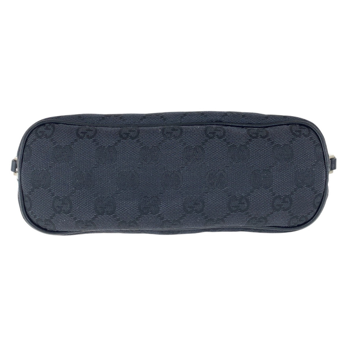 14972
GUCCI グッチ ブラック 黒 シルバー金具 GGキャンバス / レザー 039 1103 ハンドバッグ アクセサリーポーチ  レディース