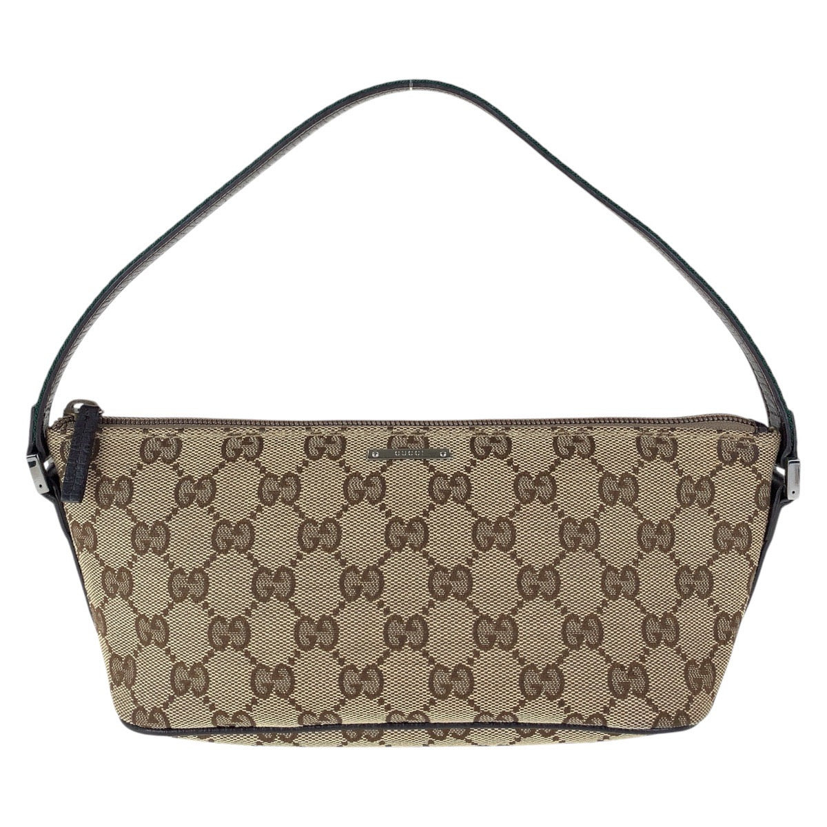 14973
GUCCI グッチ シェリーライン ブラウン シルバー金具 GGキャンバス / レザー 141809 ハンドバッグ アクセサリーポーチ  レディース