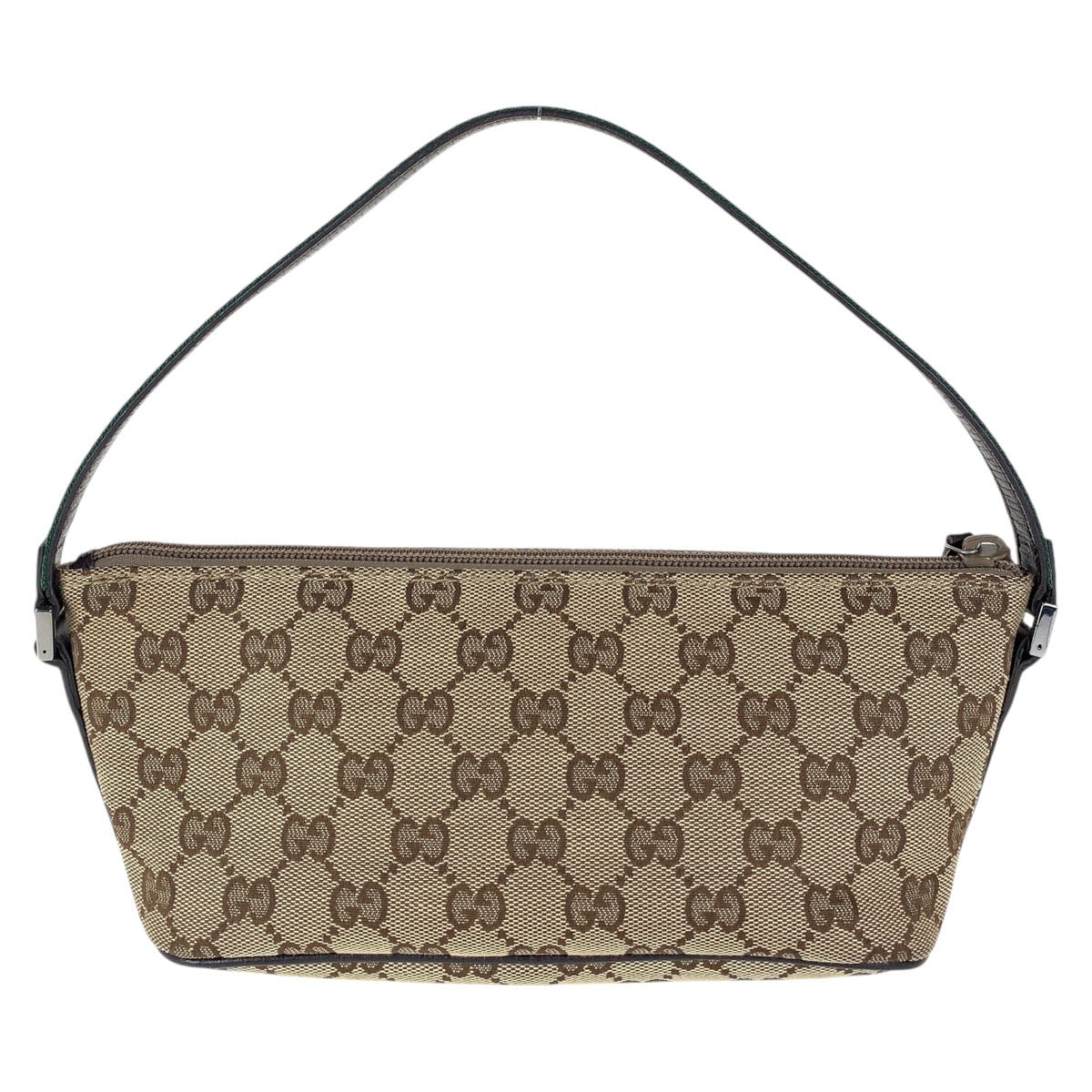 14973
GUCCI グッチ シェリーライン ブラウン シルバー金具 GGキャンバス / レザー 141809 ハンドバッグ アクセサリーポーチ  レディース