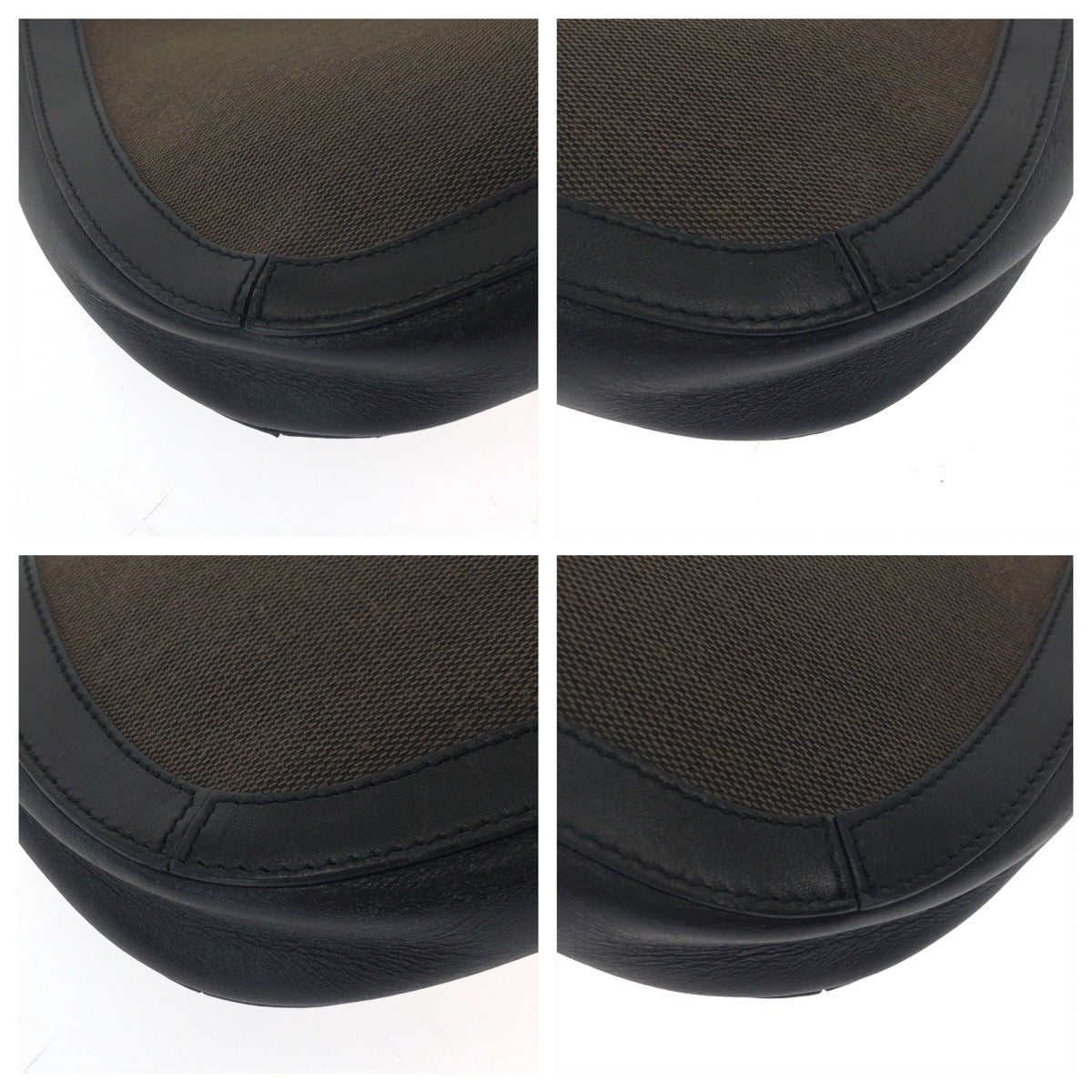14975
GUCCI グッチ ホーボー ブラウン ブラック ゴールド金具 コットン 001 4141 ホーボー ワンショルダーバッグ 肩掛け  レディース