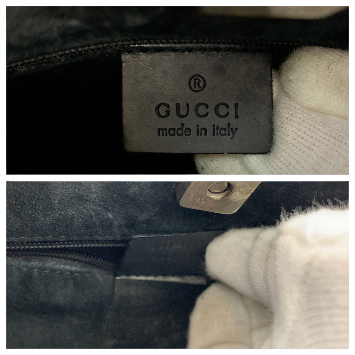 14976
GUCCI グッチ バンブー ブラック 黒 レッド シルバー金具 レザー 001 3739 ショルダーバッグ  レディース