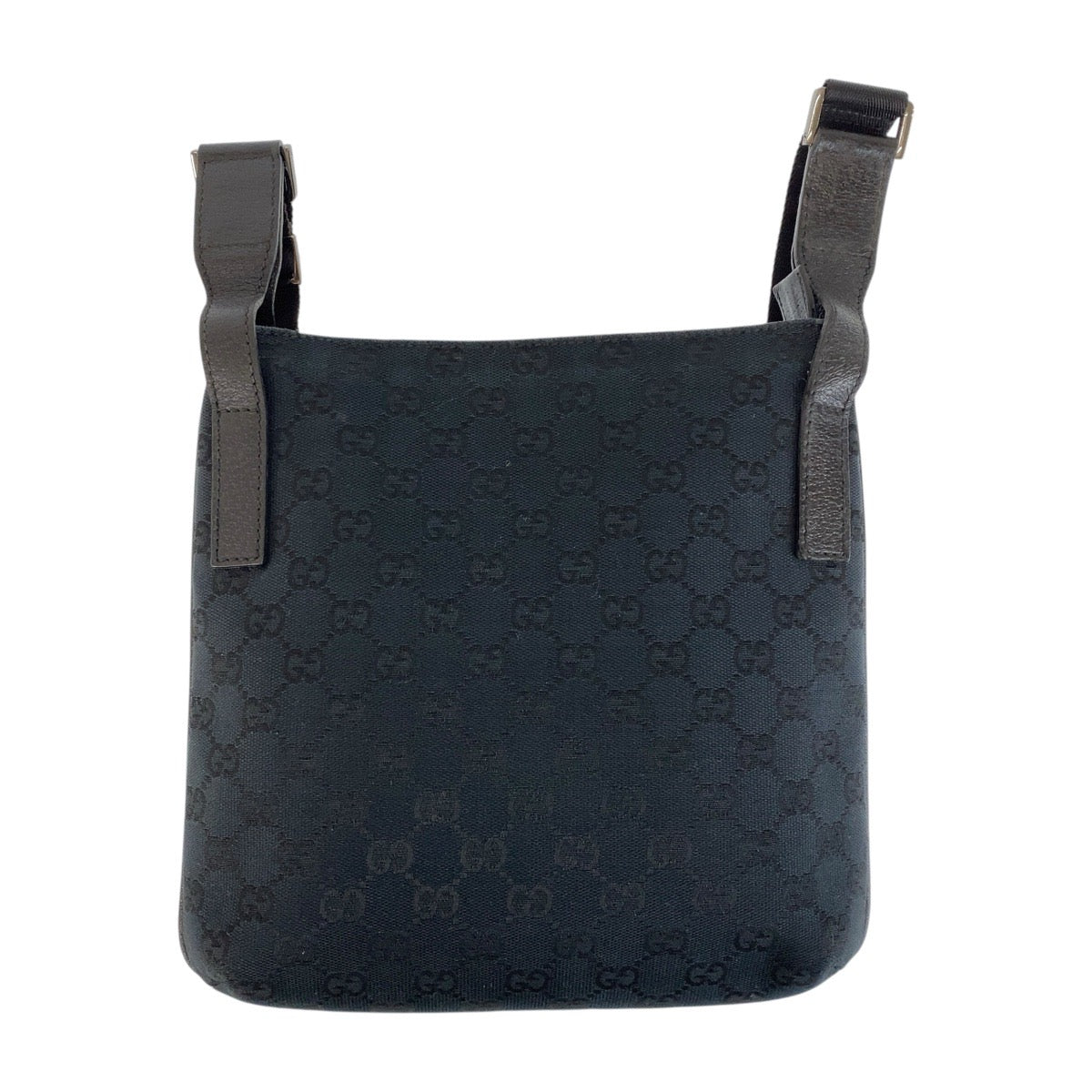 14981
GUCCI グッチ ブラック 黒 GGキャンバス / レザー 122793 ショルダーバッグ メッセンジャーバッグ  レディース
