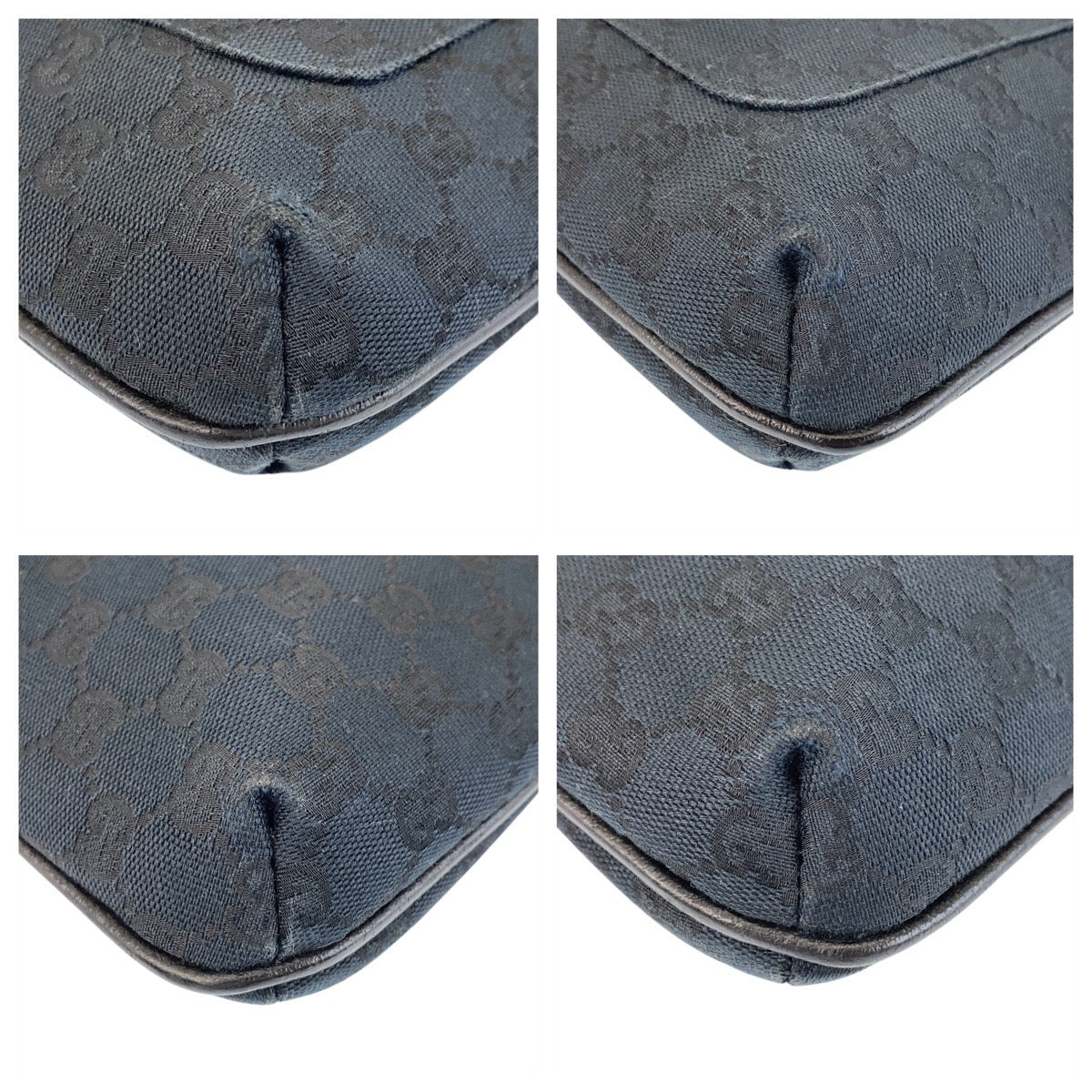 14981
GUCCI グッチ ブラック 黒 GGキャンバス / レザー 122793 ショルダーバッグ メッセンジャーバッグ  レディース