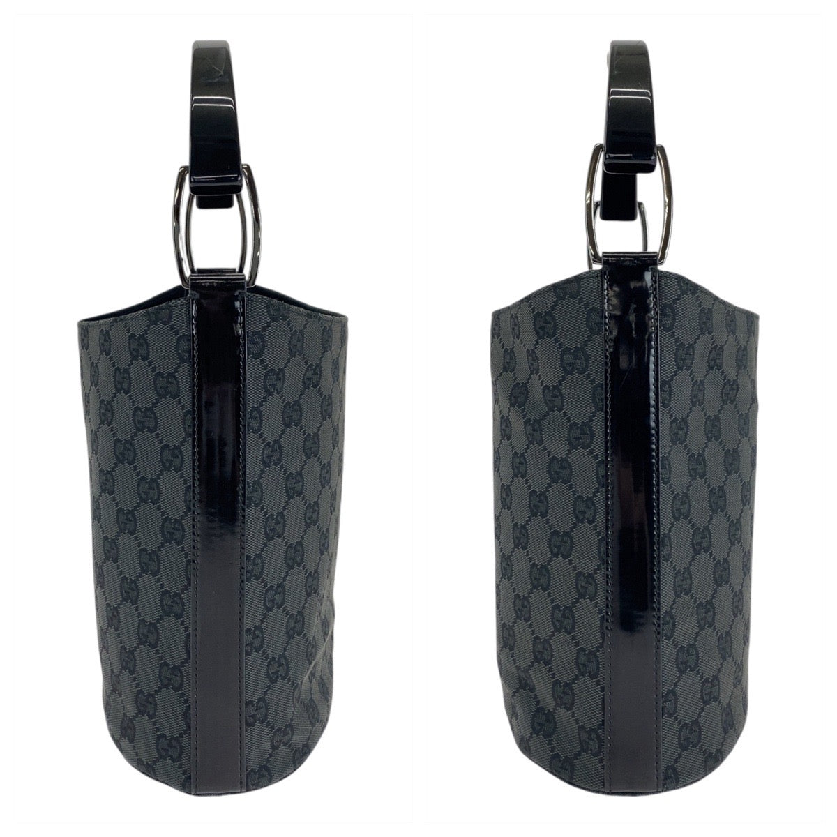 14982
GUCCI グッチ ブラック 黒 GGキャンバス / プラスチック 001 3753 ハンドバッグ  レディース