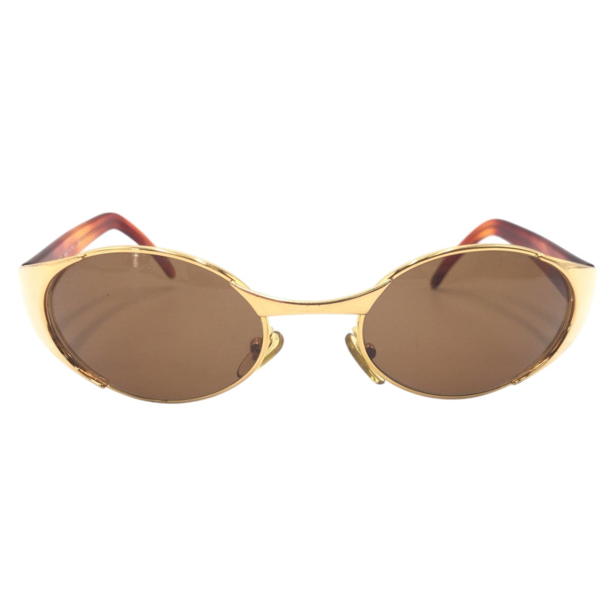 14988
GUCCI グッチ ヴィンテージ ゴールド ブラウン メタル GG2378/S 032 サングラス 男女兼用 オーバル  メンズ