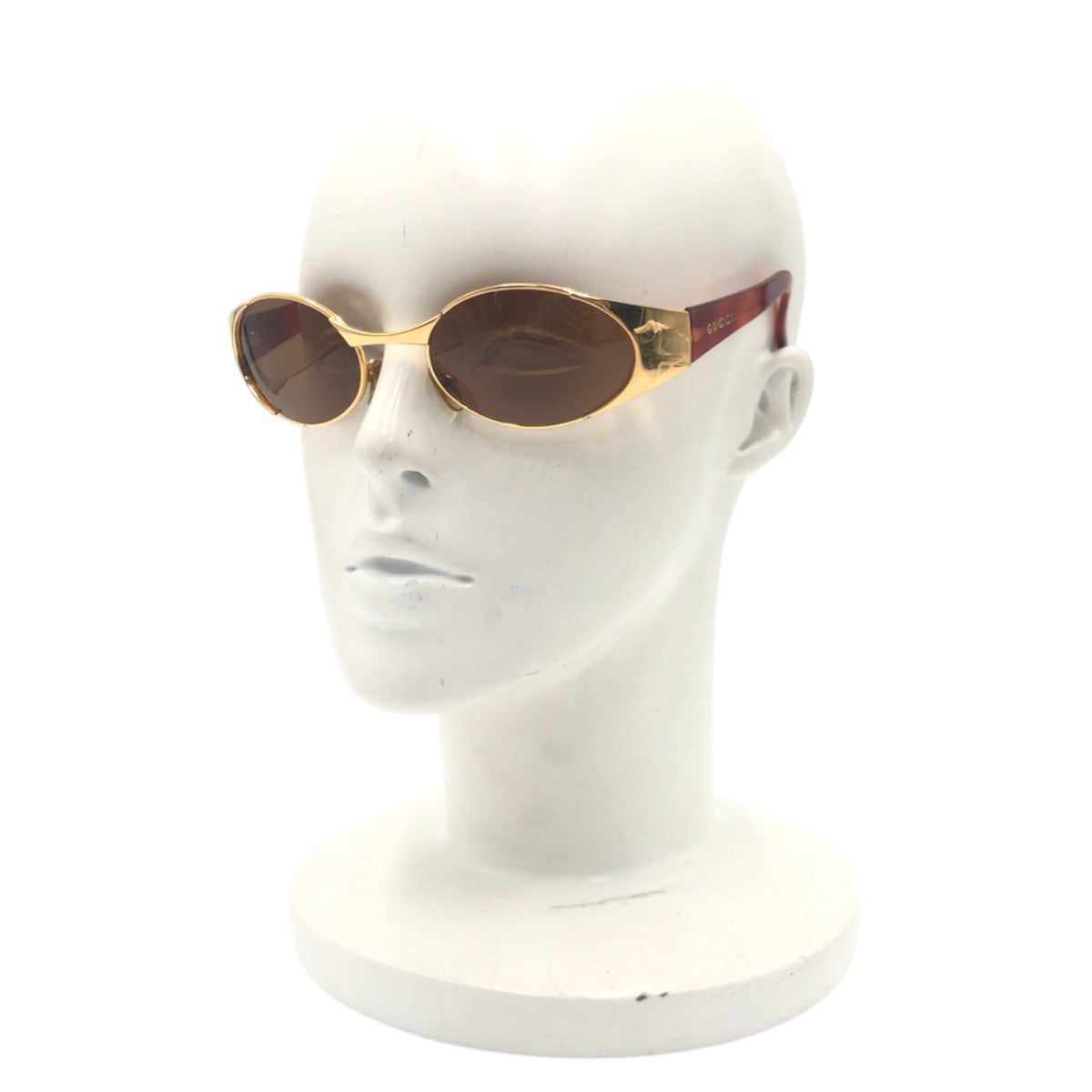 14988
GUCCI グッチ ヴィンテージ ゴールド ブラウン メタル GG2378/S 032 サングラス 男女兼用 オーバル  メンズ