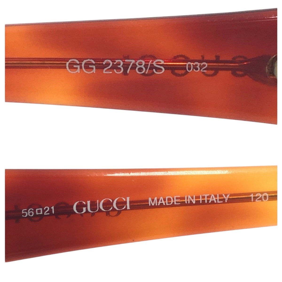 14988
GUCCI グッチ ヴィンテージ ゴールド ブラウン メタル GG2378/S 032 サングラス 男女兼用 オーバル  メンズ