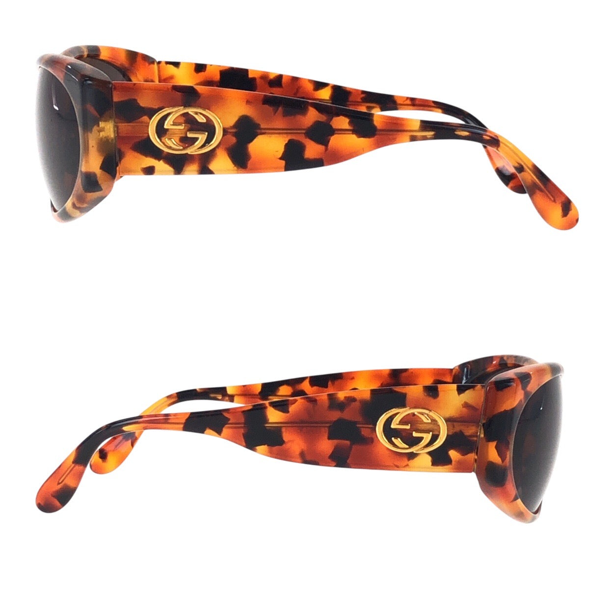14990
GUCCI グッチ べっ甲柄 ブラウン ブラック ゴールド金具 プラスチック GG2151 N S D19 62□13 サングラス ウェリントン  レディース