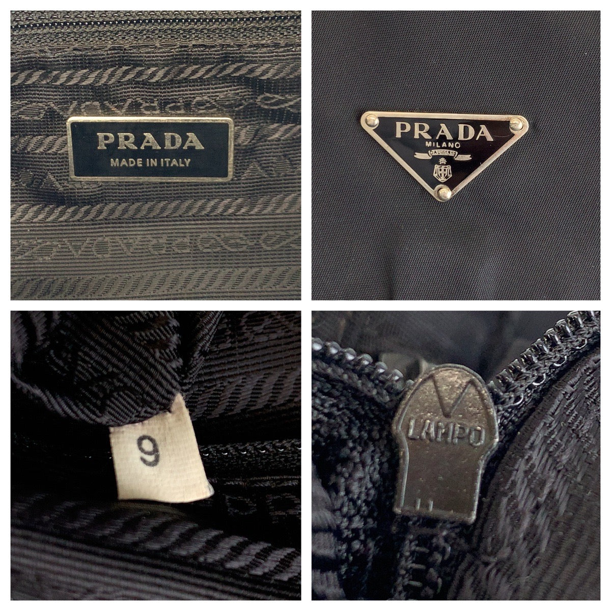 14991
PRADA プラダ テスート 三角ロゴプレート ブラック 黒 シルバー金具 ナイロン BT8994 ショルダーバッグ ポシェット  メンズ