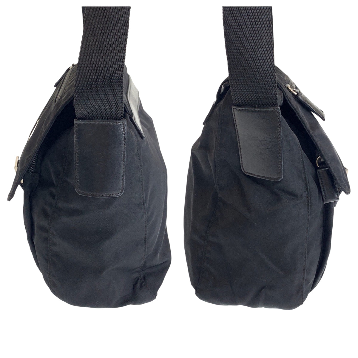 14991
PRADA プラダ テスート 三角ロゴプレート ブラック 黒 シルバー金具 ナイロン BT8994 ショルダーバッグ ポシェット  メンズ