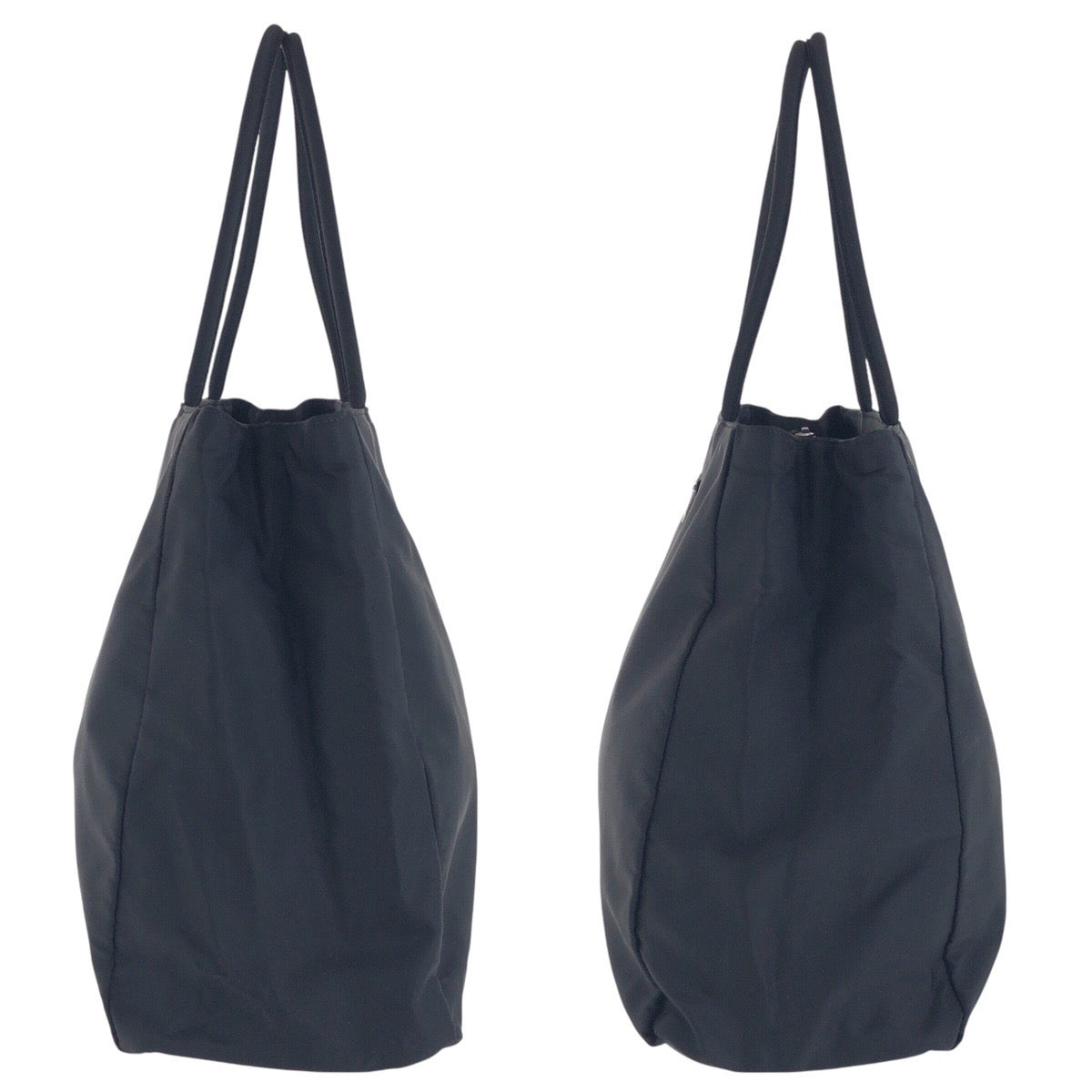 14992
PRADA プラダ テスート 三角ロゴプレート ブラック 黒 シルバー金具 ナイロン トートバッグ ショルダーバッグ  レディース