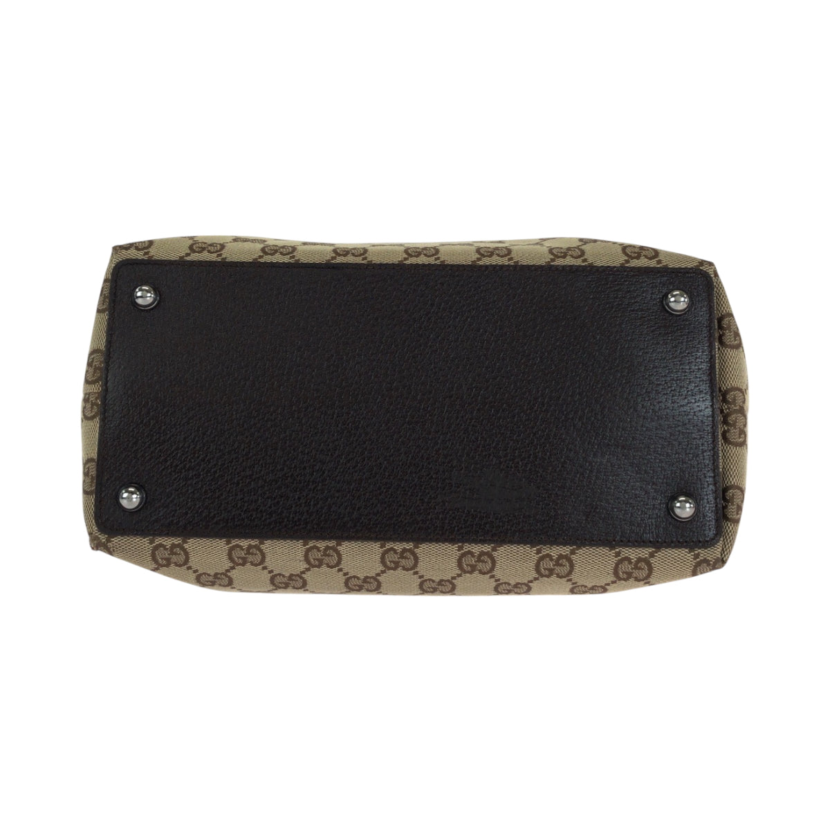 14993
GUCCI グッチ ベージュ ブラウン シルバー金具 GGキャンバス 120836 トートバッグ ショルダーバッグ  レディース