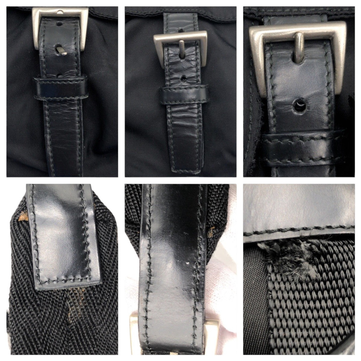 14994
PRADA プラダ テスート 三角ロゴ ブラック 黒 ナイロン リュック バックパック 男女兼用  レディース AB40