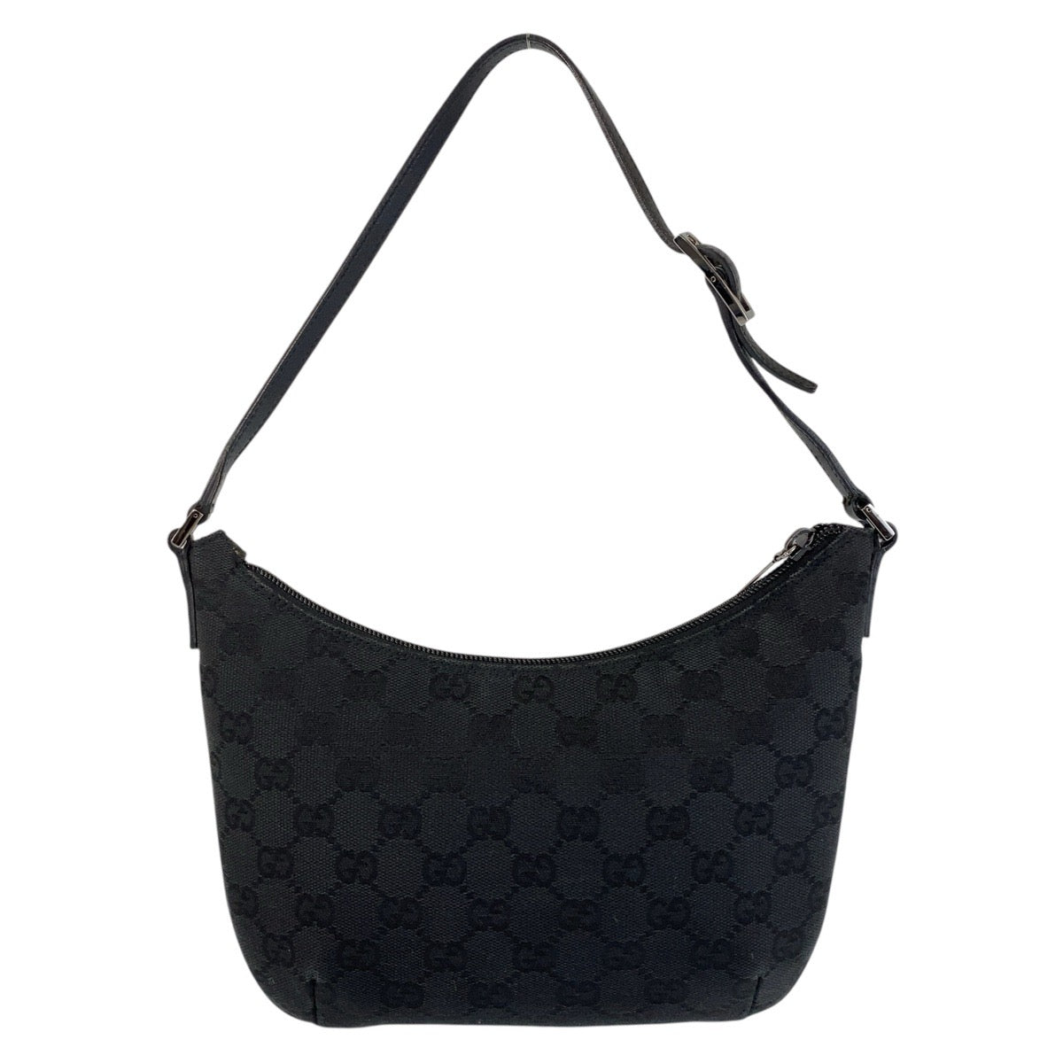 14997
GUCCI グッチ ブラック 黒 GGキャンバス / レザー 32160 ショルダーバッグ  レディース