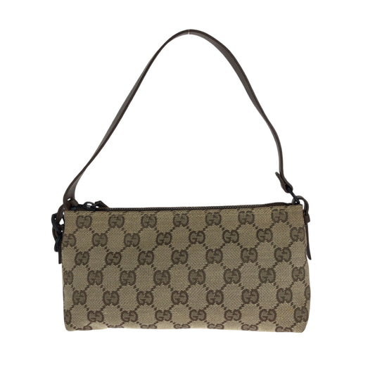 15001
GUCCI グッチ ブラウン ブラック金具 GGキャンバス 103399 ハンドバッグ アクセサリーポーチ ショルダーバッグ  レディース