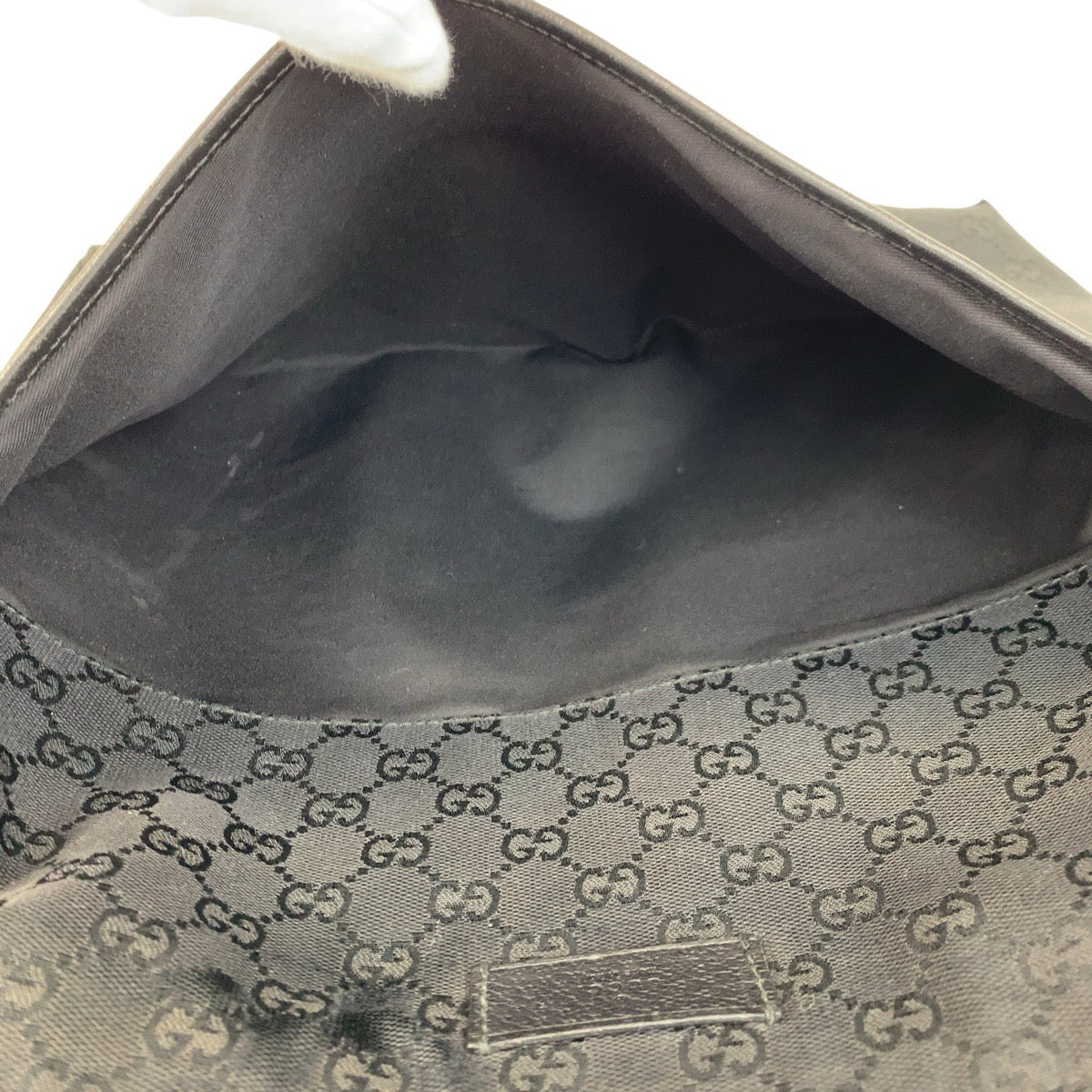 15003
GUCCI グッチ シェリーライン ブラック 黒 GGキャンバス / レザー 189751 斜めがけ ショルダーバッグ メッセンジャーバッグ  レディース