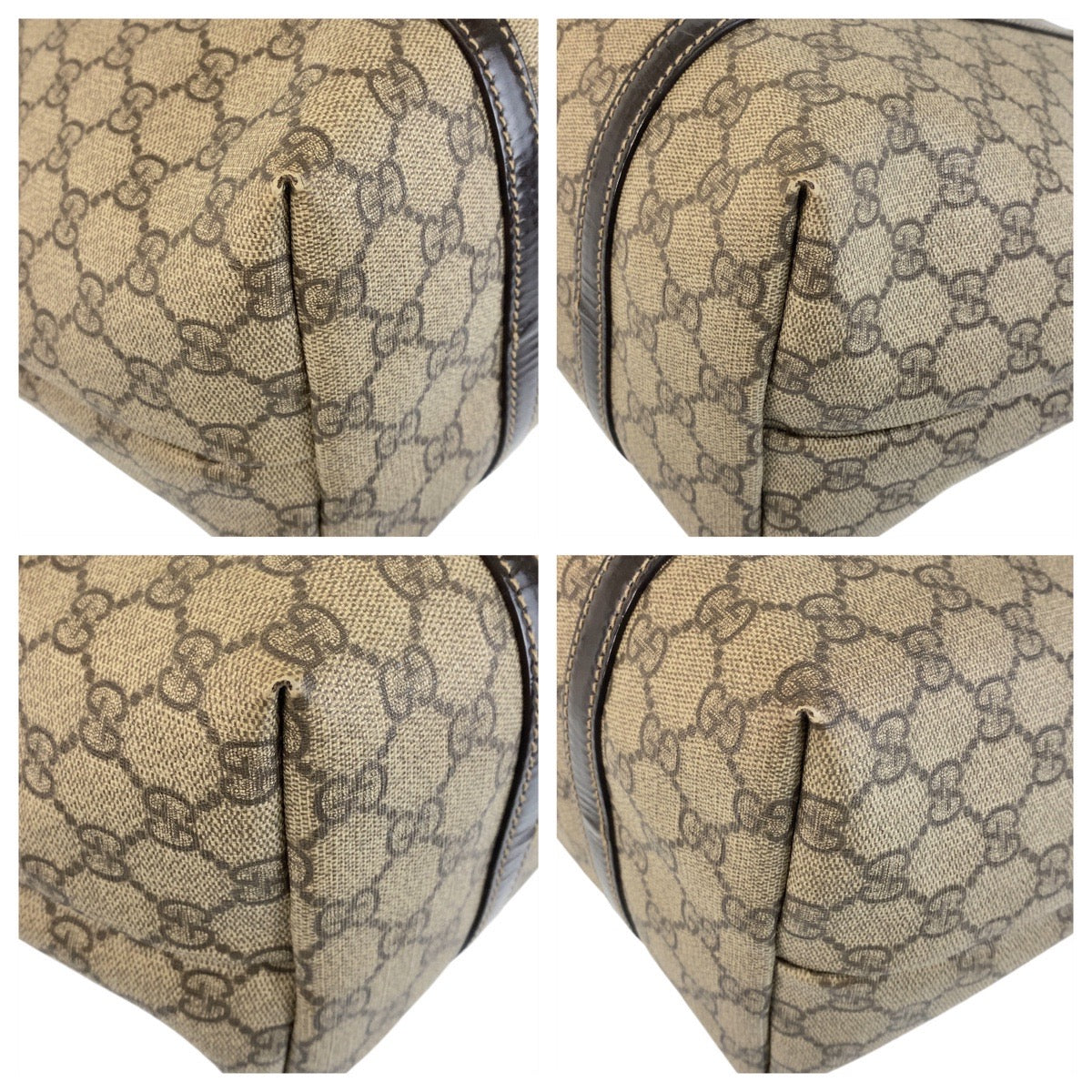 15009
GUCCI グッチ ブラウン ベージュ ゴールド金具 GGスプリームキャンバス / レザー 197953 トートバッグ ショルダーバッグ  レディース