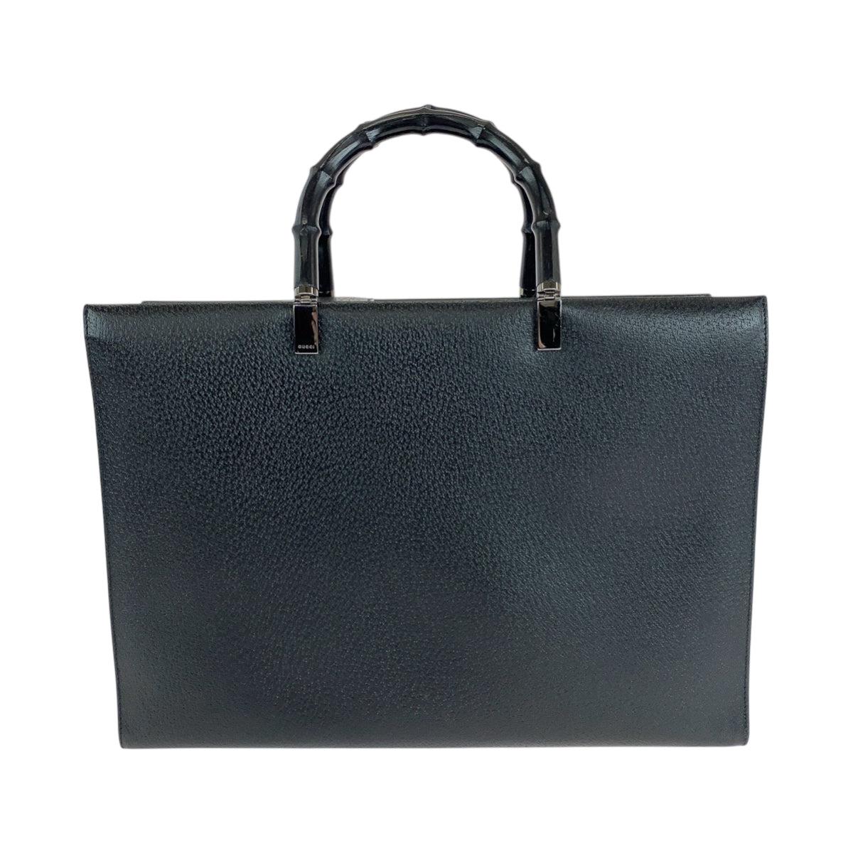 15011
GUCCI グッチ バンブー ブラック 黒 シルバー金具 レザー 002 1034 トートバッグ ハンドバッグ ショルダーバッグ 2way  レディース