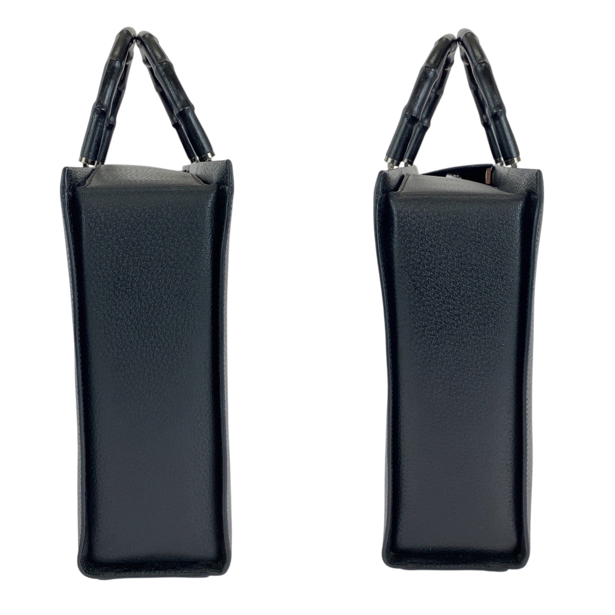 15011
GUCCI グッチ バンブー ブラック 黒 シルバー金具 レザー 002 1034 トートバッグ ハンドバッグ ショルダーバッグ 2way  レディース