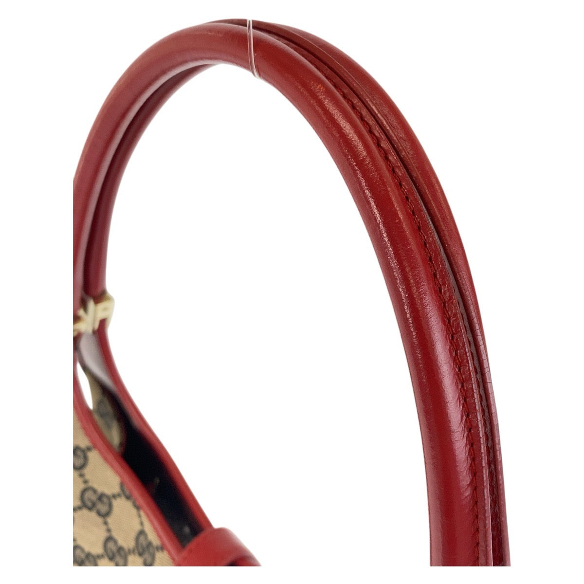 15013
GUCCI グッチ ジャッキー レッド ベージュ ゴールド金具 GGキャンバス / レザー 002 1068 ホーボー ショルダーバッグ ハンドバッグ  レディース
