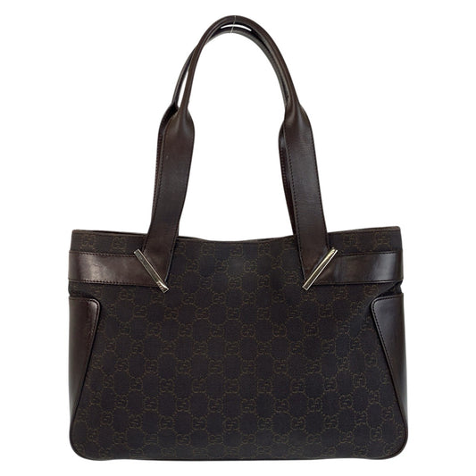 15014
GUCCI グッチ ブラウン GGキャンバス / レザー 73983 トートバッグ ショルダーバッグ  レディース