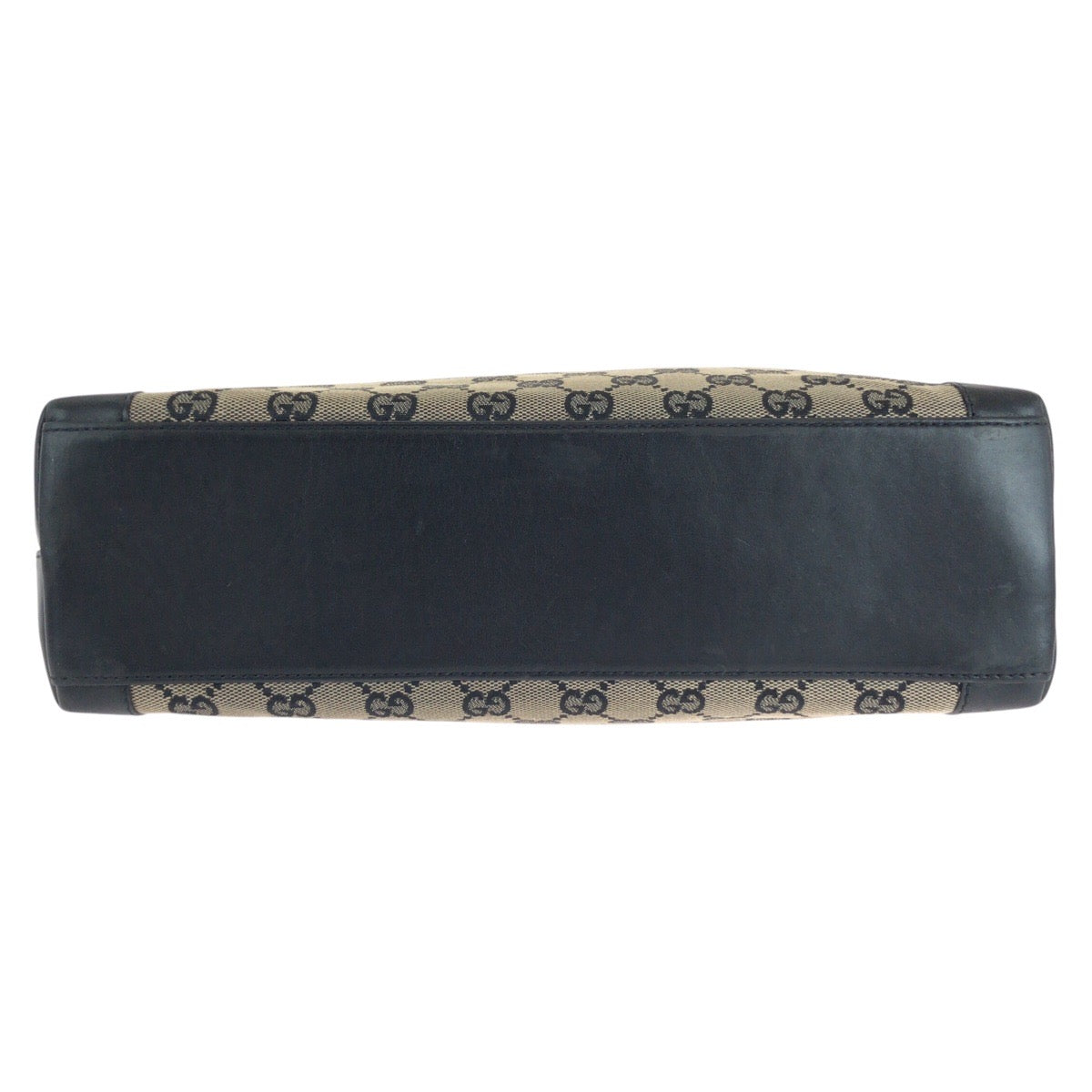 15019
GUCCI グッチ ブラック 黒 ゴールド金具 GGキャンバス / レザー 002 1119 トートバッグ ハンドバッグ  レディース