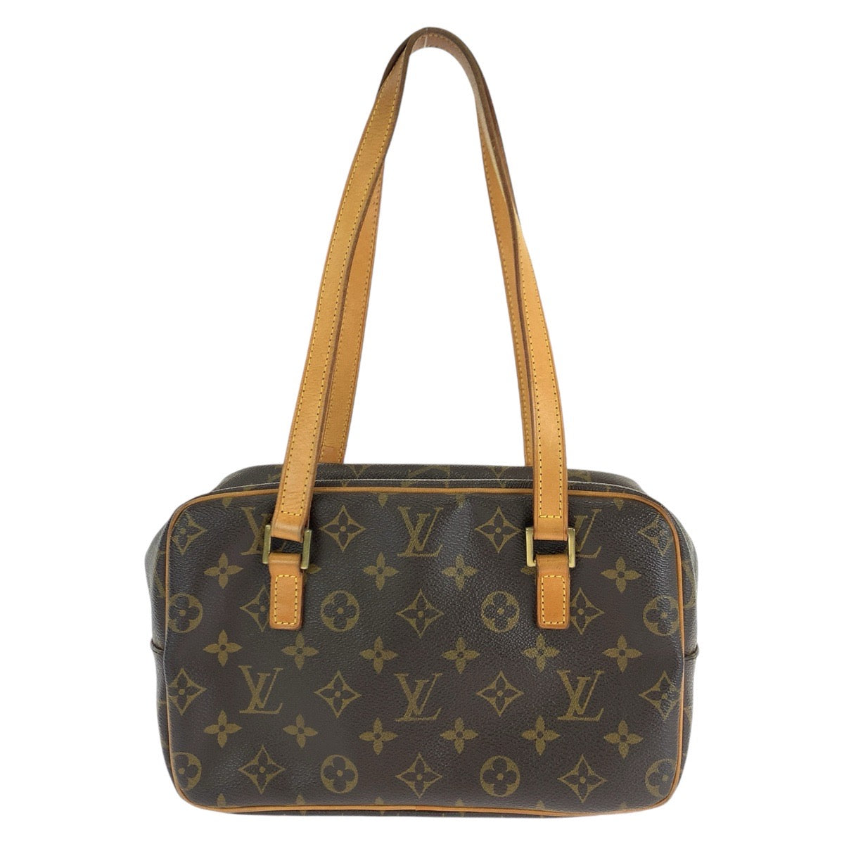15022
LOUIS VUITTON ルイヴィトン モノグラム シテ MM ブラウン ゴールド金具 PVC / レザー M51182 トートバッグ ショルダーバッグ  レディース
