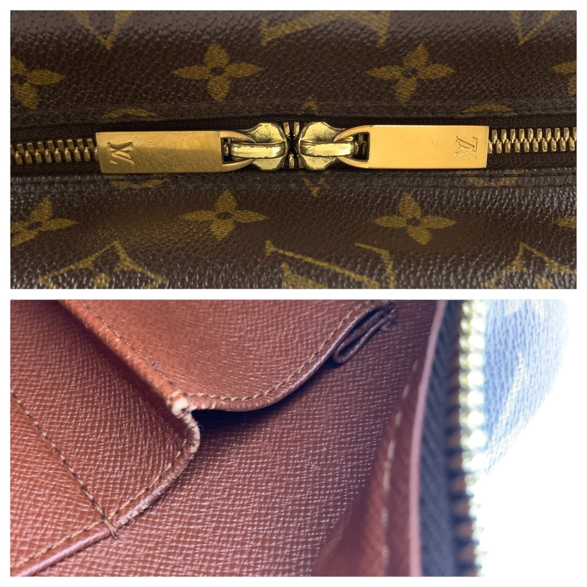 15022
LOUIS VUITTON ルイヴィトン モノグラム シテ MM ブラウン ゴールド金具 PVC / レザー M51182 トートバッグ ショルダーバッグ  レディース