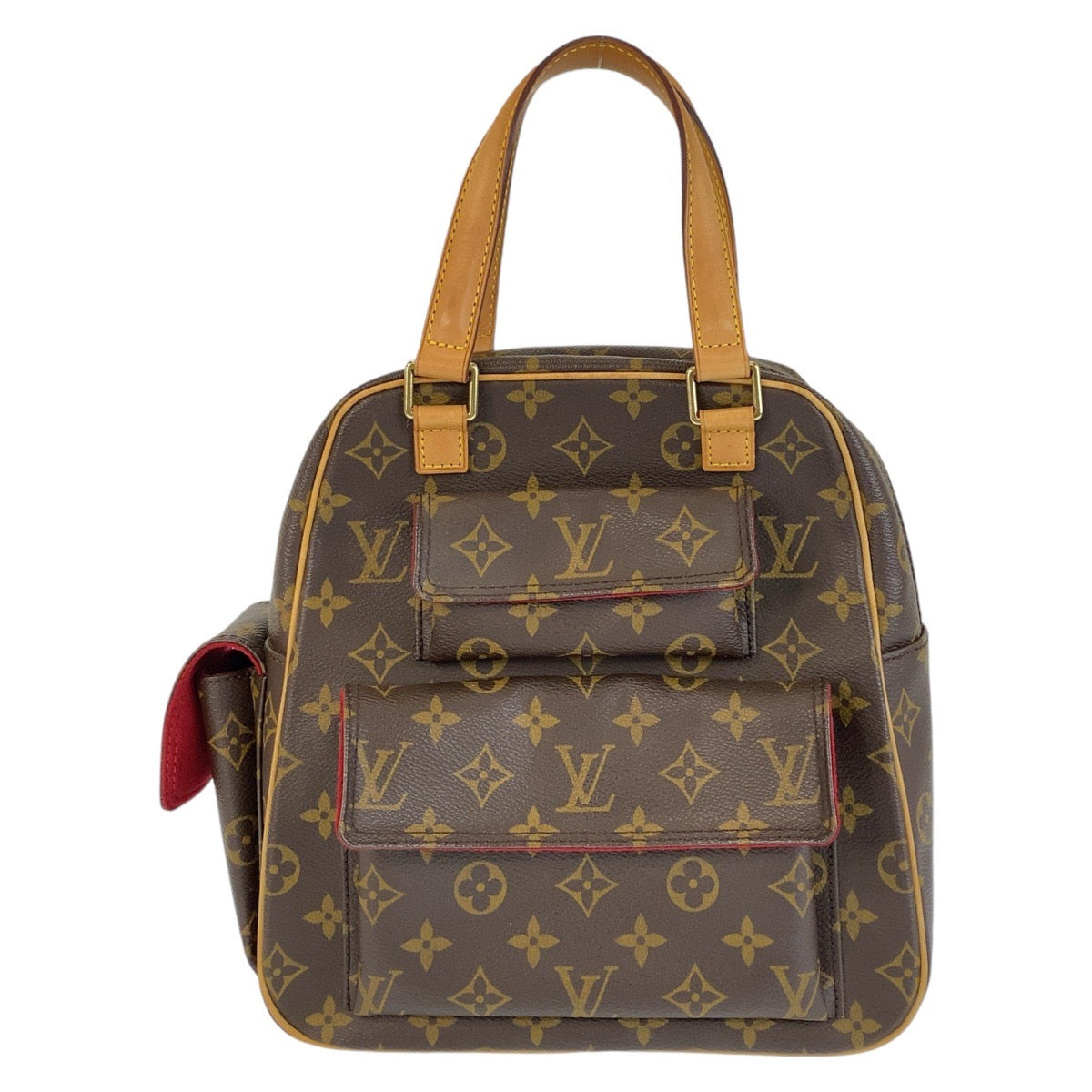 15024
LOUIS VUITTON ルイヴィトン モノグラム エクサントリ シテ ブラウン ゴールド金具 PVC / レザー M51161 ハンドバッグ  レディース