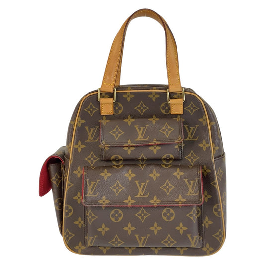 15024
LOUIS VUITTON ルイヴィトン モノグラム エクサントリ シテ ブラウン ゴールド金具 PVC / レザー M51161 ハンドバッグ  レディース
