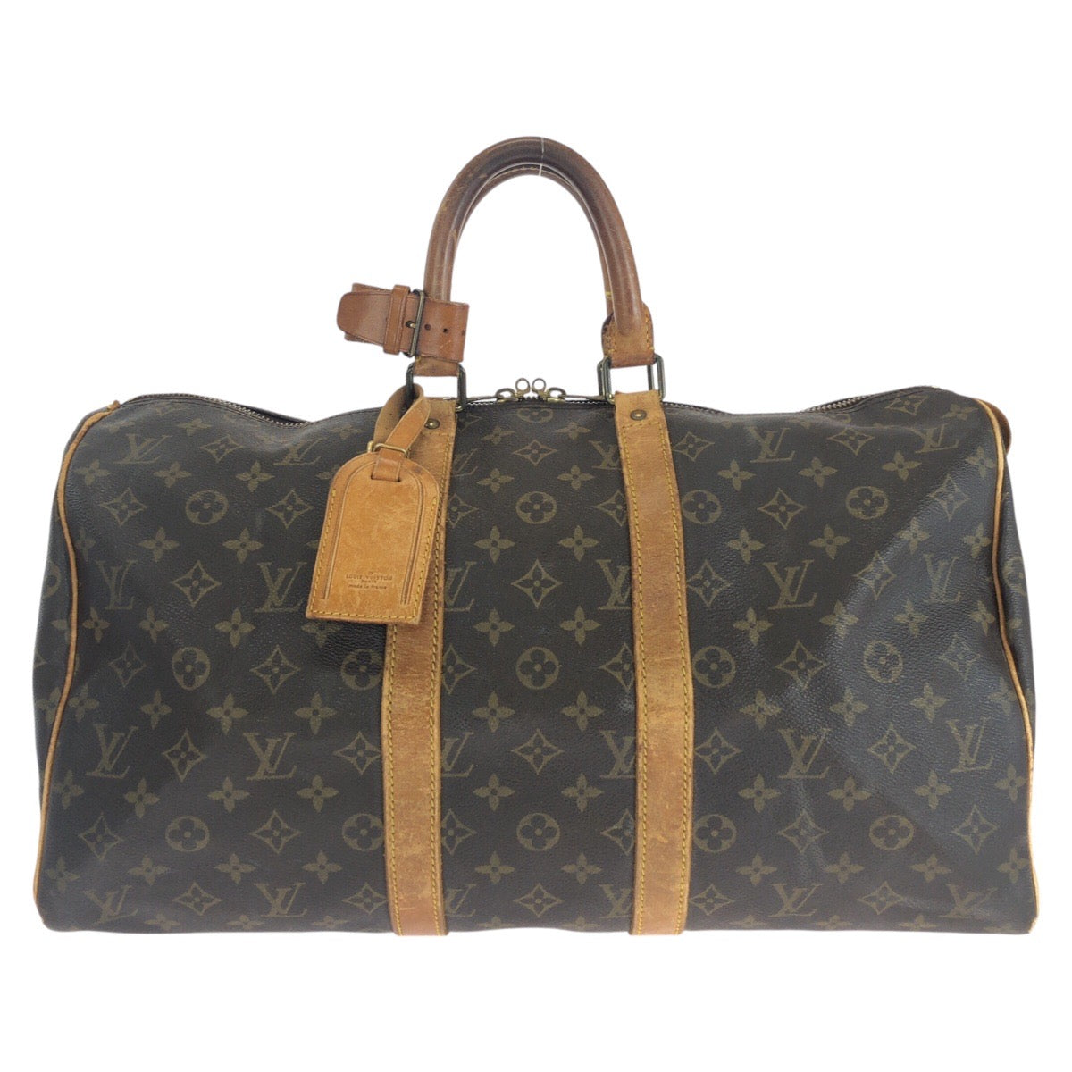 15025
LOUIS VUITTON ルイヴィトン モノグラム キーポル 45 ブラウン ゴールド金具 PVC / レザー M41428 ボストンバッグ 男女兼用  レディース