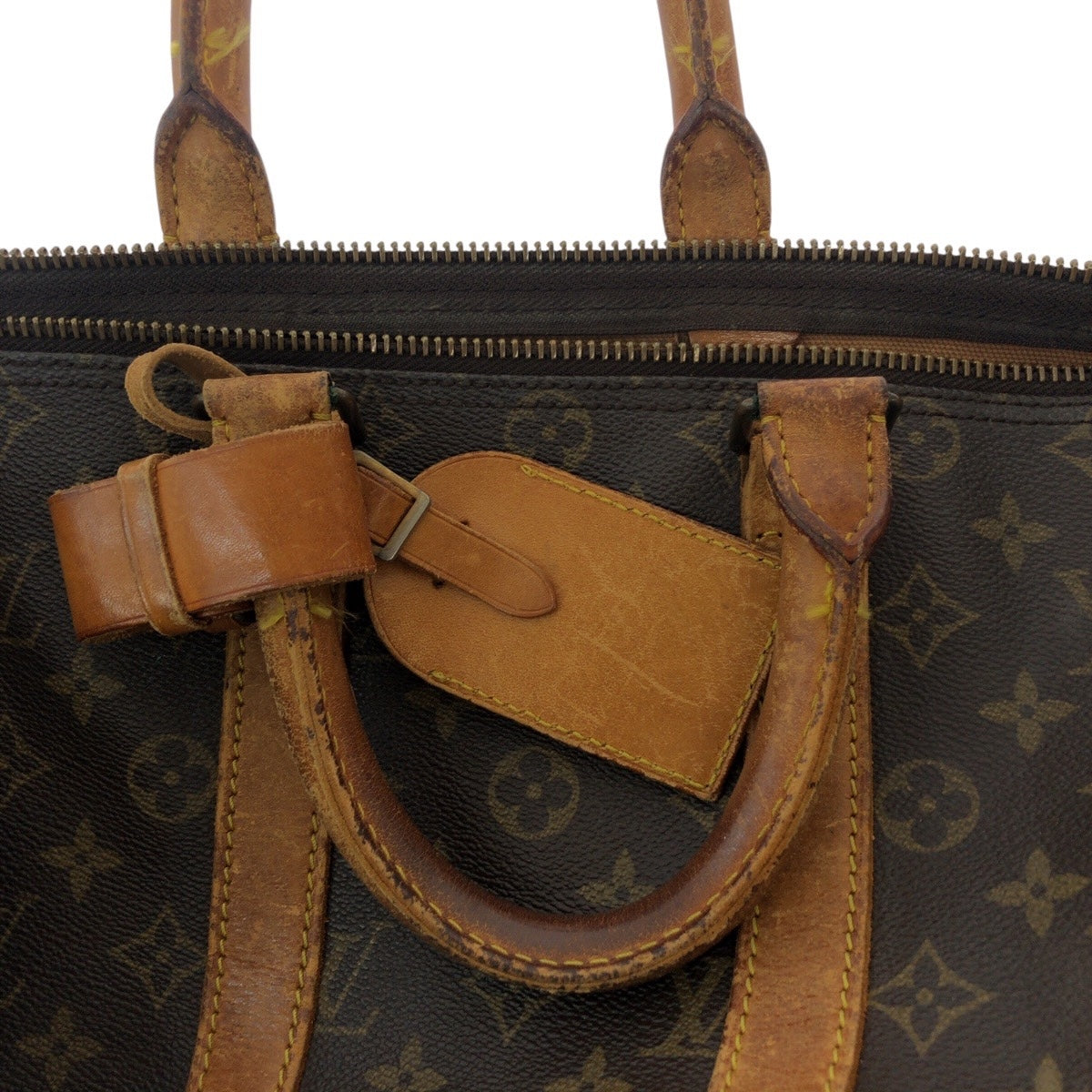 15025
LOUIS VUITTON ルイヴィトン モノグラム キーポル 45 ブラウン ゴールド金具 PVC / レザー M41428 ボストンバッグ 男女兼用  レディース