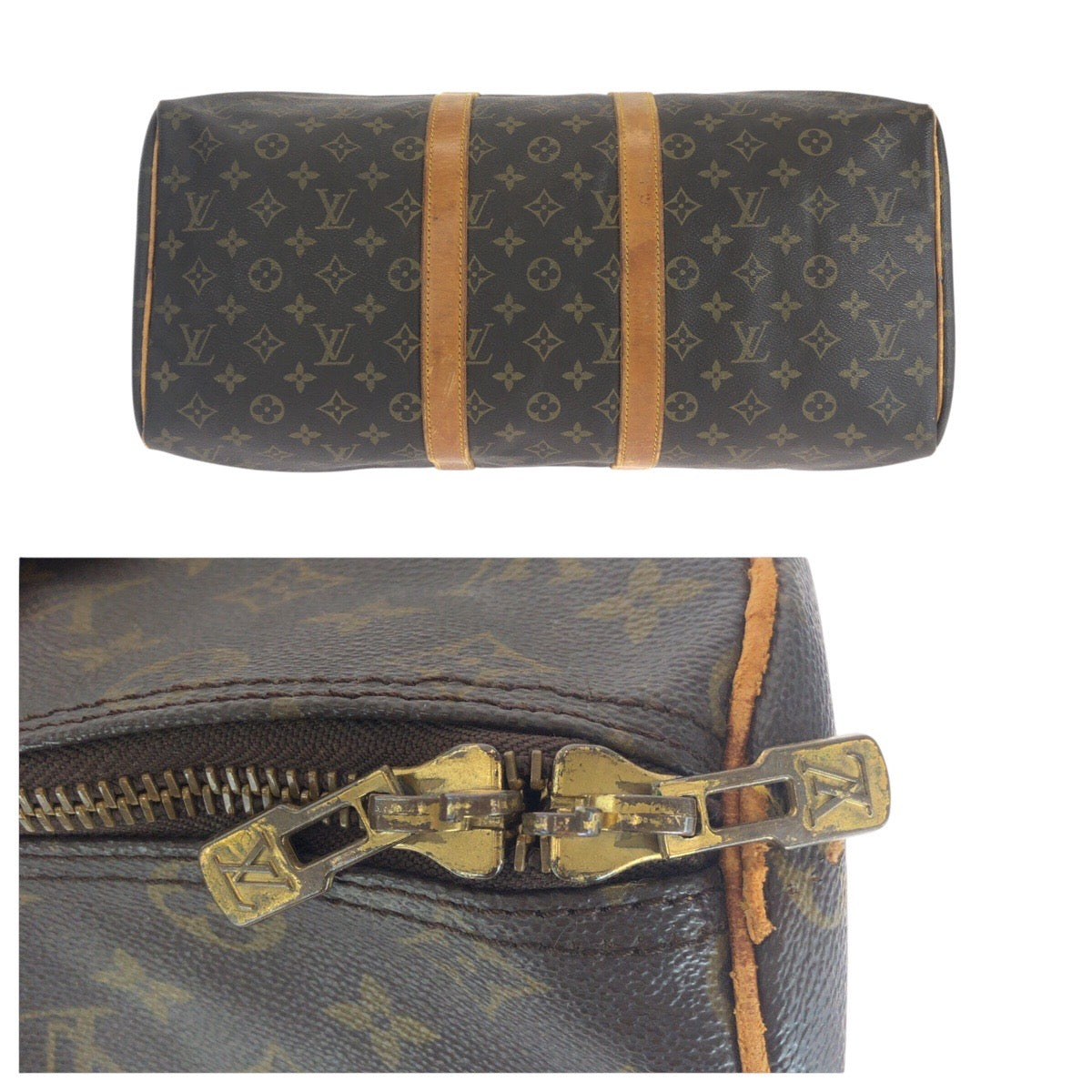 15025
LOUIS VUITTON ルイヴィトン モノグラム キーポル 45 ブラウン ゴールド金具 PVC / レザー M41428 ボストンバッグ 男女兼用  レディース