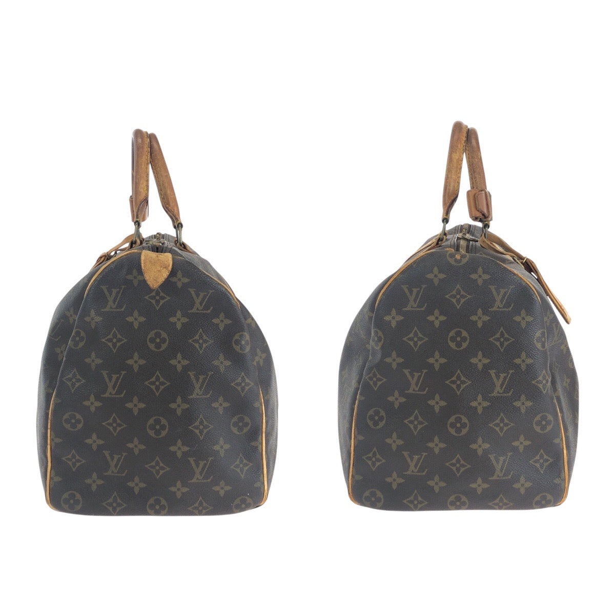 15025
LOUIS VUITTON ルイヴィトン モノグラム キーポル 45 ブラウン ゴールド金具 PVC / レザー M41428 ボストンバッグ 男女兼用  レディース