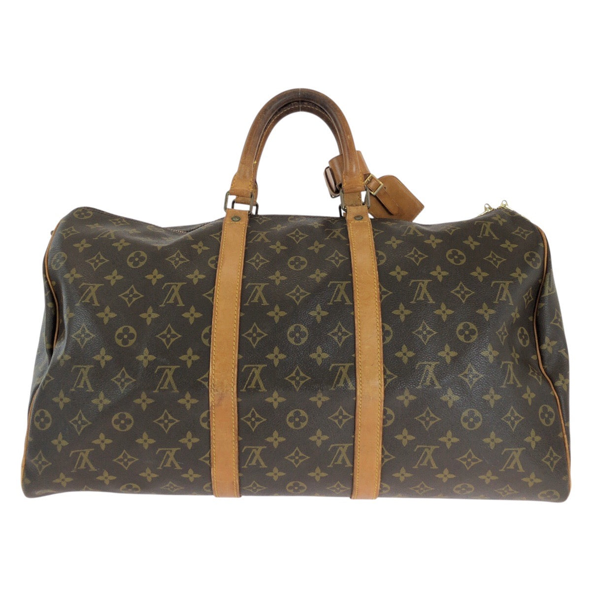 15026
LOUIS VUITTON ルイヴィトン ヴィンテージ モノグラム キーポル 50 ブラウン ゴールド金具 PVC / レザー M41426 ボストンバッグ 男女兼用  レディース
