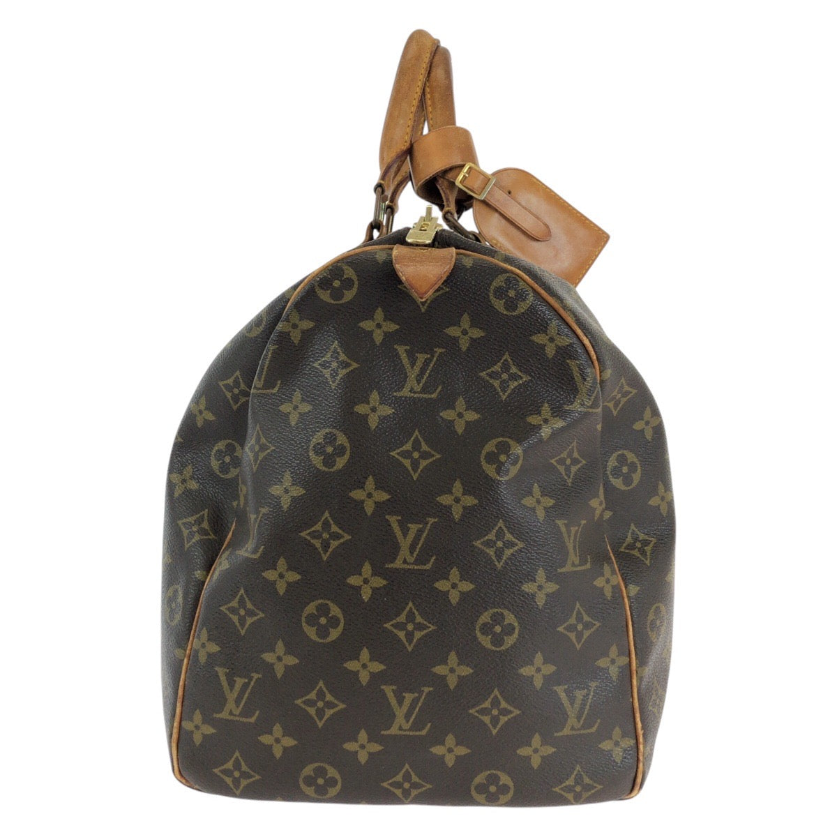 15026
LOUIS VUITTON ルイヴィトン ヴィンテージ モノグラム キーポル 50 ブラウン ゴールド金具 PVC / レザー M41426 ボストンバッグ 男女兼用  レディース