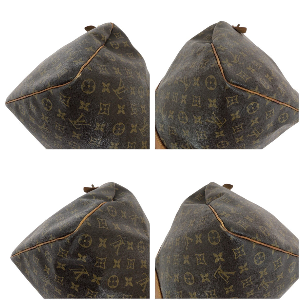 15026
LOUIS VUITTON ルイヴィトン ヴィンテージ モノグラム キーポル 50 ブラウン ゴールド金具 PVC / レザー M41426 ボストンバッグ 男女兼用  レディース