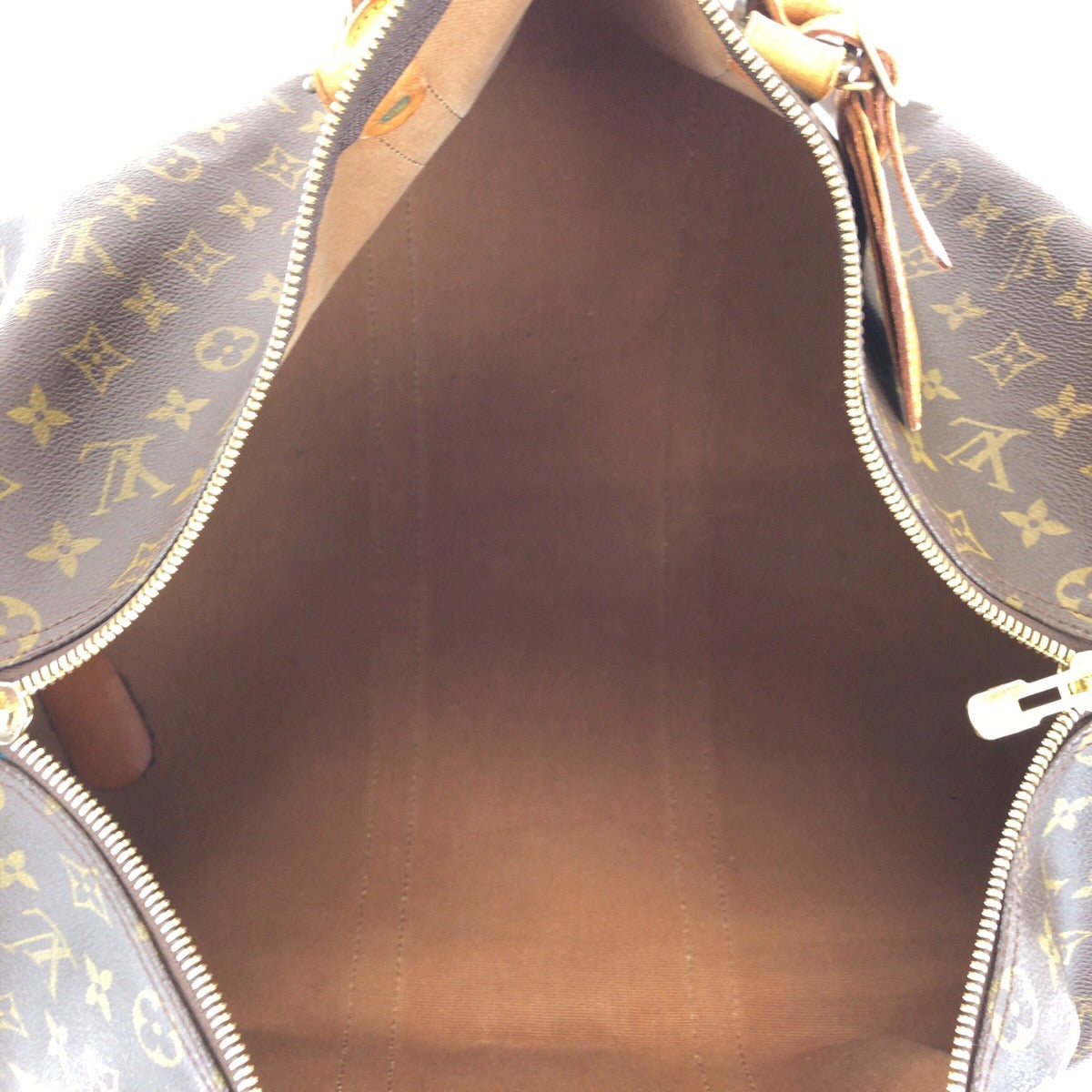 15026
LOUIS VUITTON ルイヴィトン ヴィンテージ モノグラム キーポル 50 ブラウン ゴールド金具 PVC / レザー M41426 ボストンバッグ 男女兼用  レディース