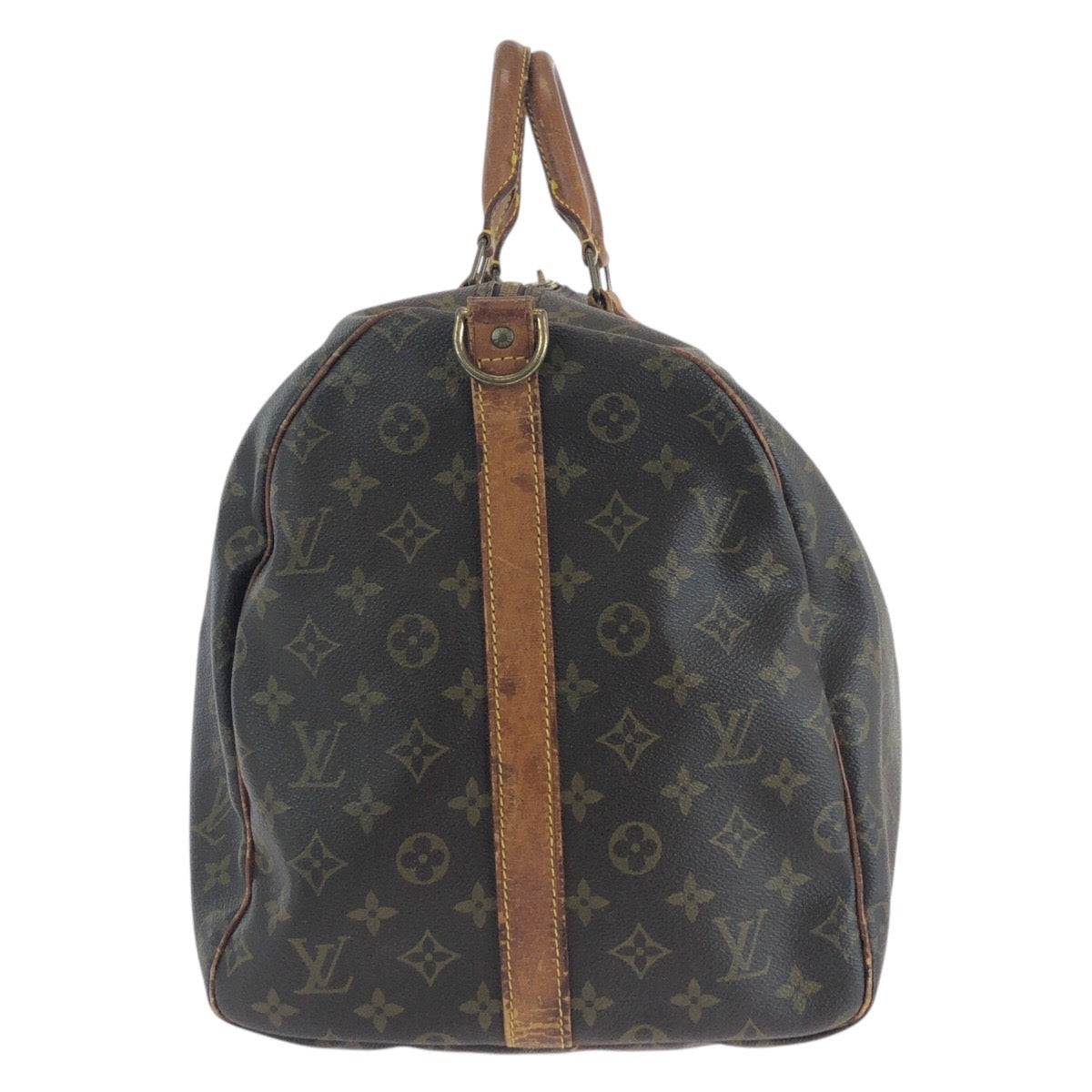 15027
LOUIS VUITTON ルイヴィトン モノグラム キーポルバンドリエール 55 ブラウン ゴールド金具 PVC / レザー M41414 ボストンバッグ 男女兼用  レディース