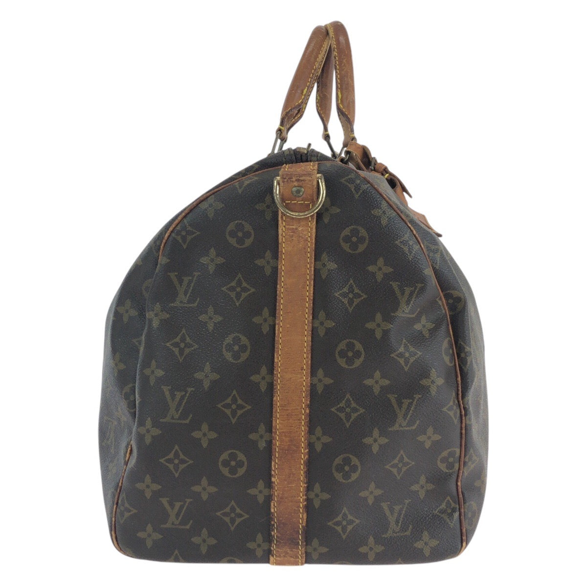 15027
LOUIS VUITTON ルイヴィトン モノグラム キーポルバンドリエール 55 ブラウン ゴールド金具 PVC / レザー M41414 ボストンバッグ 男女兼用  レディース