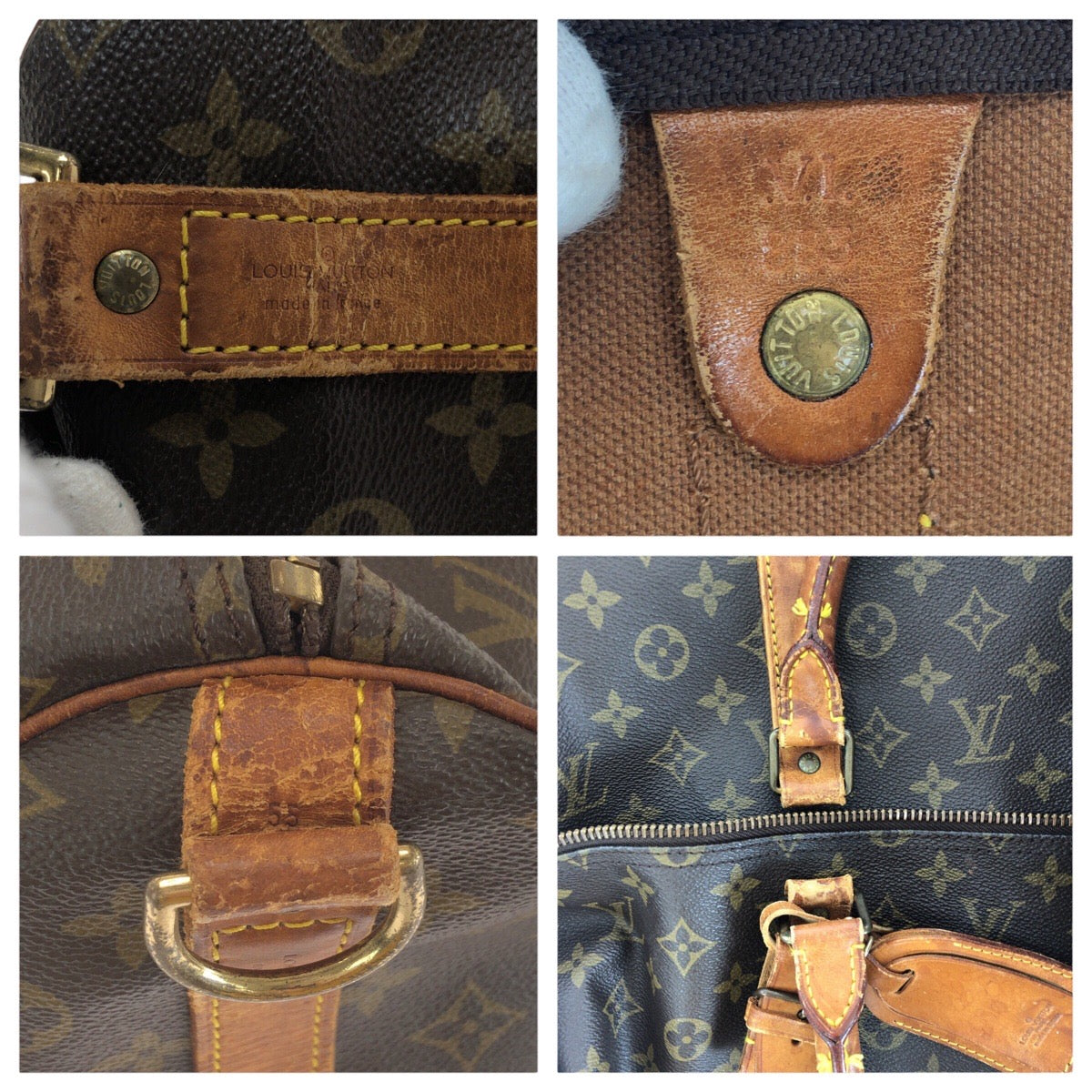 15027
LOUIS VUITTON ルイヴィトン モノグラム キーポルバンドリエール 55 ブラウン ゴールド金具 PVC / レザー M41414 ボストンバッグ 男女兼用  レディース