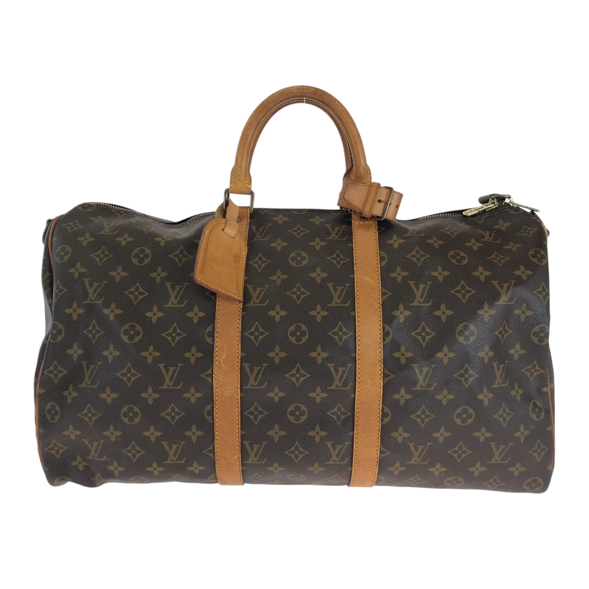 15028
LOUIS VUITTON ルイヴィトン モノグラム キーポル50 バンドリエール 男女兼用 ブラウン ゴールド金具 PVC M41426 ボストンバッグ ハンドバッグ  メンズ