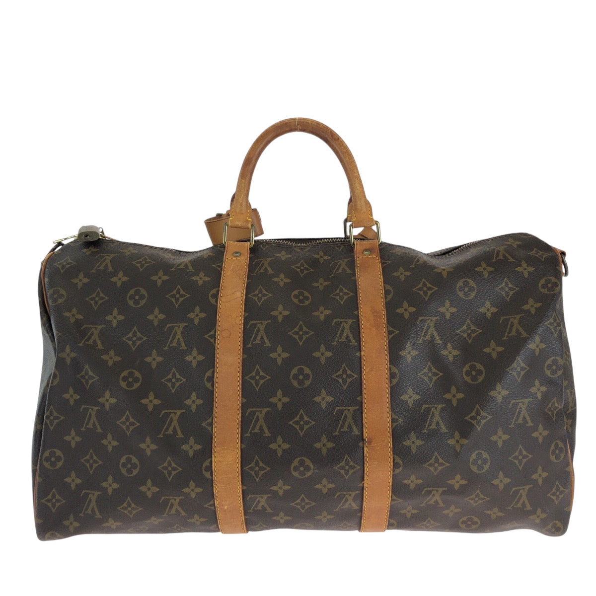 15028
LOUIS VUITTON ルイヴィトン モノグラム キーポル50 バンドリエール 男女兼用 ブラウン ゴールド金具 PVC M41426 ボストンバッグ ハンドバッグ  メンズ