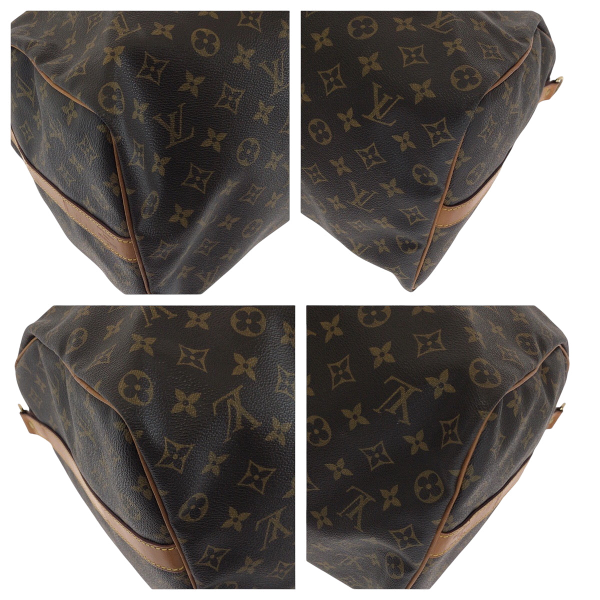15029
LOUIS VUITTON ルイヴィトン モノグラム キーポル50 バンドリエール 男女兼用 ブラウン ゴールド金具 PVC M41426 ボストンバッグ ハンドバッグ  レディース