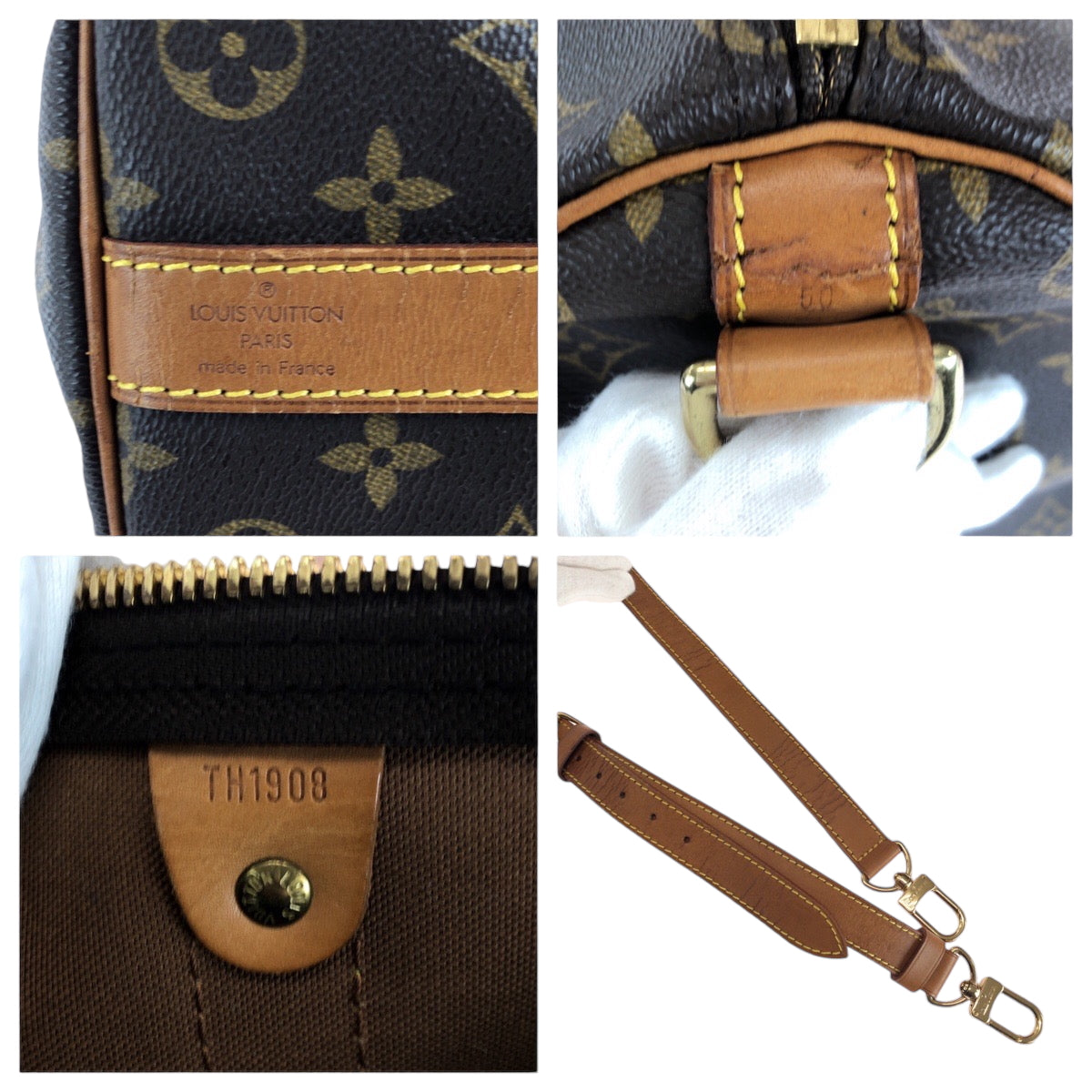 15029
LOUIS VUITTON ルイヴィトン モノグラム キーポル50 バンドリエール 男女兼用 ブラウン ゴールド金具 PVC M41426 ボストンバッグ ハンドバッグ  レディース