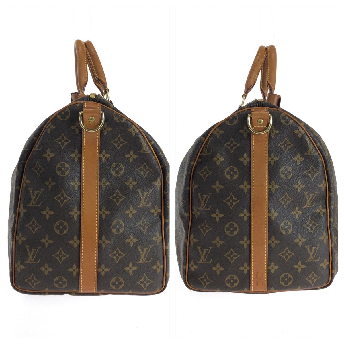 15029
LOUIS VUITTON ルイヴィトン モノグラム キーポル50 バンドリエール 男女兼用 ブラウン ゴールド金具 PVC M41426 ボストンバッグ ハンドバッグ  レディース