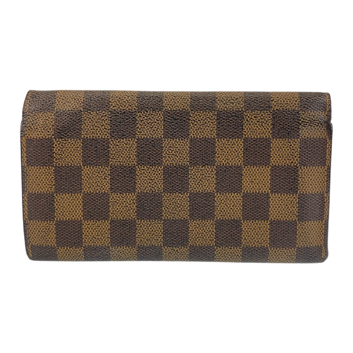 15035
LOUIS VUITTON ルイヴィトン ダミエ ポシェット ポルト モネ クレディ ブラウン ゴールド金具 PVC N61725 長財布 ロングウォレット  レディース