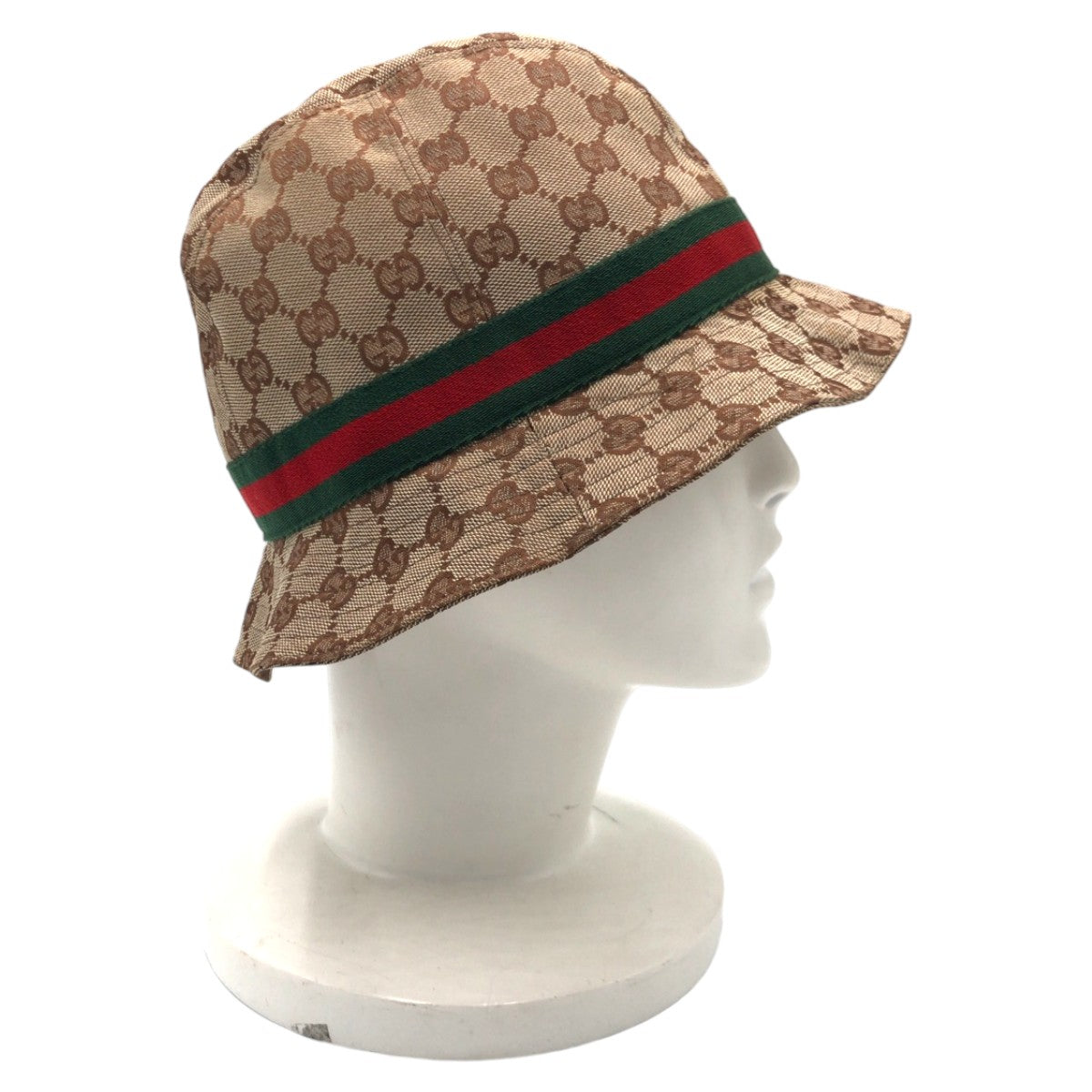 15038
GUCCI グッチ シェリーライン GG柄 ブラウン GGキャンバス ハット バケット 帽子 男女兼用  レディース