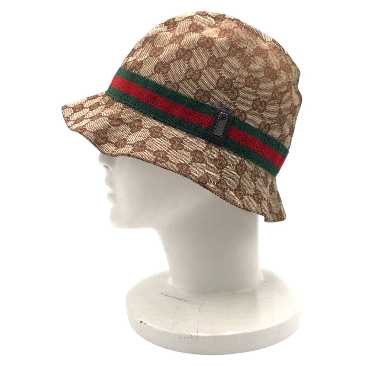 15038
GUCCI グッチ シェリーライン GG柄 ブラウン GGキャンバス ハット バケット 帽子 男女兼用  レディース